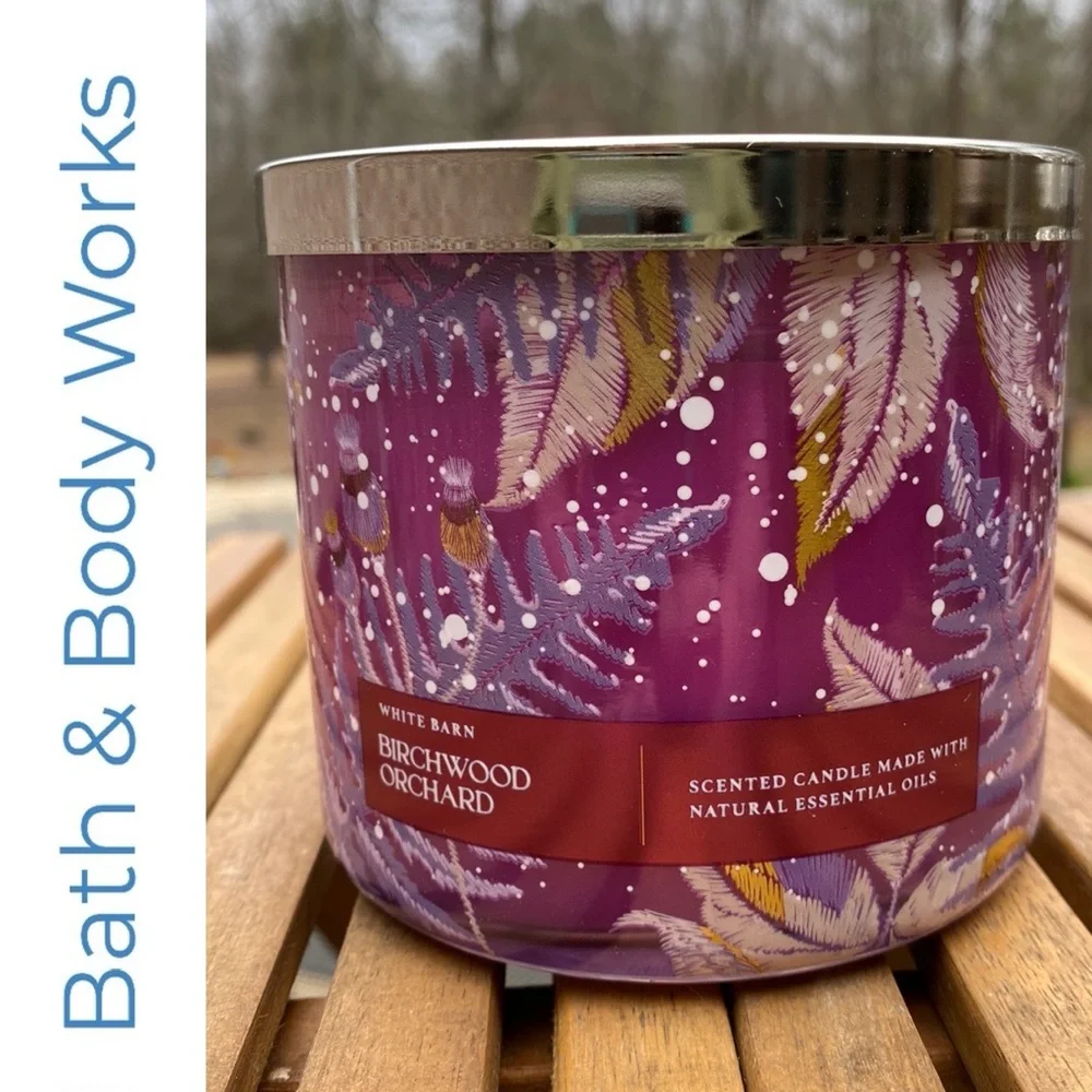 Bath & Body Works Birchwood Orchard 3 Wick Candle